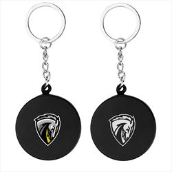 KH20116 Hockey Puck Stress Reliever Keychain With Custom Imprint